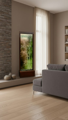 Muren Water Wandpaneel LED Watermuur Water Bellen Wand