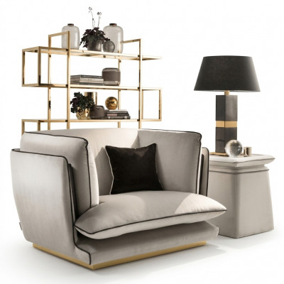 Ontwerp Stofbank Fauteuil 1-zits Beklede Banken Lounge Club Nieuw