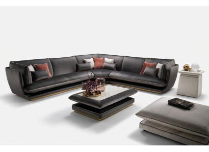 Sofa Bank Luxe Hoekbank Meubels Woonkamer Bekleding Ontwerp Textiel arredoclassic
