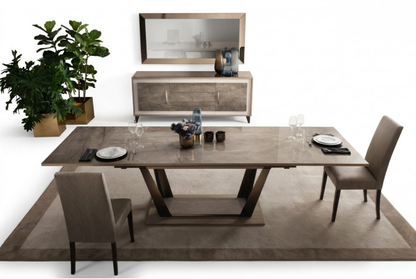 Eettafel Tafel Eetkamer Woonkamer Set Hout Ontwerp Tafels 200x102/294cm