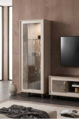 Vitrine Glazen kast Plank Boekenkast Woonkamerkast Kast Meubels Planken Woonkamer