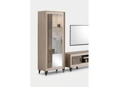 Vitrine Glazen kast Plank Boekenkast Woonkamerkast Kast Meubels Planken Woonkamer