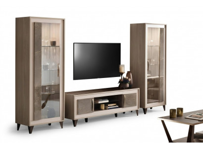 Ontwerp woonwand dressoir 2x Kast RTV Lowboard dressoir 3-delige set vitrine