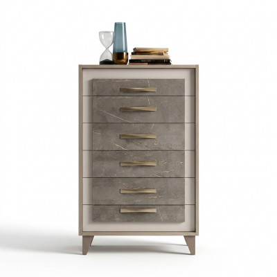 Kast Hoge Kast Zijlaag Bord Kommoden Ontwerper Edel Hout Luxe Kasten