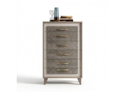 Kast Hoge Kast Zijlaag Bord Kommoden Ontwerper Edel Hout Luxe Kasten
