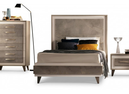 Bedden Bed Bed Gestoffeerd Hout Ontwerper Hotel Ontwerp arredoclassic 120 cm