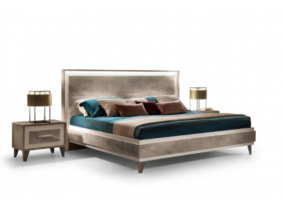 Bed 2x Nightstand 3-piece Bedroom Set Furniture Modern Luxury Beds arredoclassic