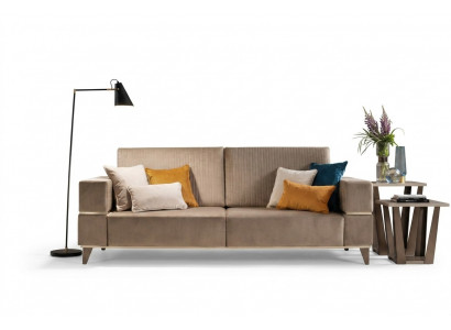 Bank 3-zits bank Moderne luxe gestoffeerde banken Textiel Beige arredoclassic