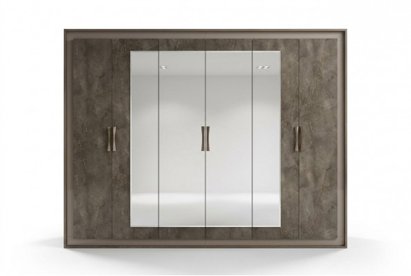 Luxe kledingkast Ontwerper kledingkasten 6-deurs kast arredoclassic