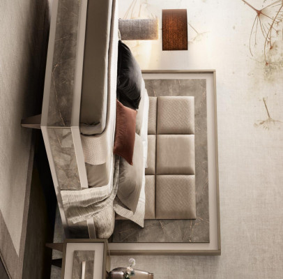 Modern slaapkamer set Bed Nachtkastje Commode Spiegel Nieuw 4-delig. arredoclassic
