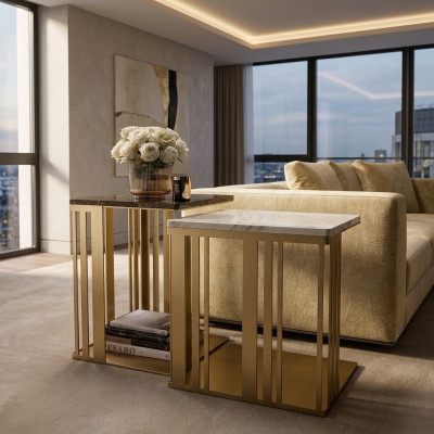 Woonkamer salontafel Elegant Luxe Design Bijzettafels Tafel arredoclassic