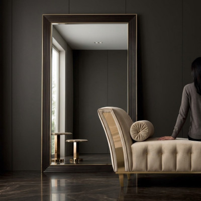 Ontwerp Spiegel Wandspiegel Houten Frame Hangspiegel Luxe Meubels arredoclassic