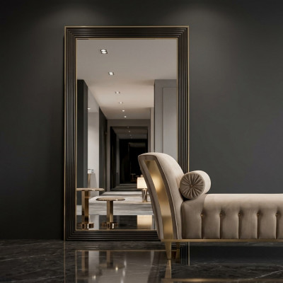 Ontwerp Spiegel Wandspiegel Houten Frame Hangspiegel Luxe Meubels arredoclassic