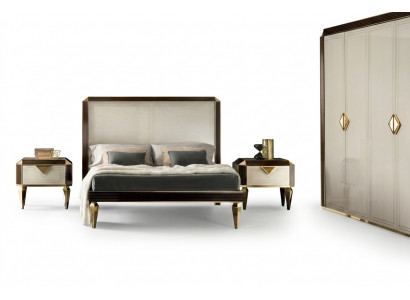 Bedden Bedden Hotel Luxe Designer Dubbel Echtelijk Slaapkamer Beige arredoclassic