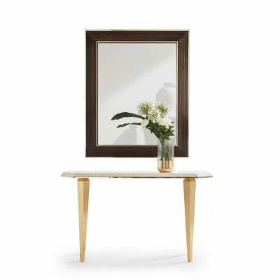 Houten Italiaanse meubels console tafel spiegel dressoir 2-delige set arredoclassic