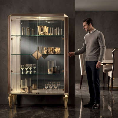 Vitrine Italiaanse luxe meubelen Vitrines arredoclassic Luxe kast glas Nieuw
