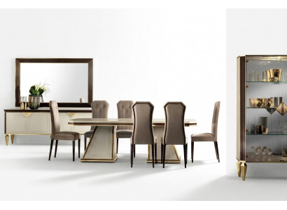Eettafel 6x stoel eetkamer set eetgroep groepstafel tafel arredoclassic 7-delige set.