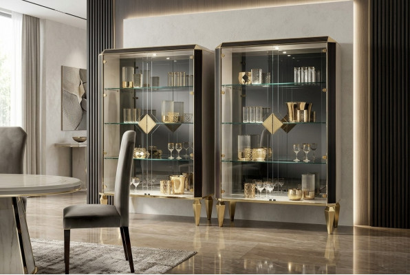 Ontwerper Italiaans Chic Houten Meubels Modern Stijl Kast Vitrine Woonkamer