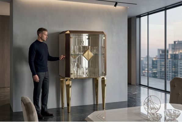 Kast Bar Barkast Vitrine Woonkamer Ontwerpregaal Meubels arredoclassic