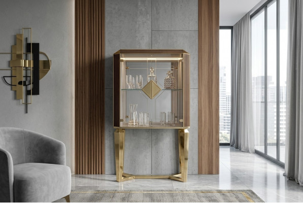 Kast Bar Barkast Vitrine Woonkamer Ontwerpregaal Meubels arredoclassic