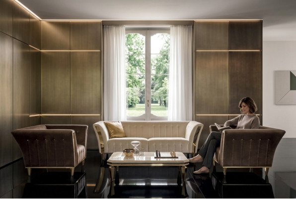 Ontwerp bankstel 3+1+1 zitsbank gestoffeerde bankstel set Arredoclassic