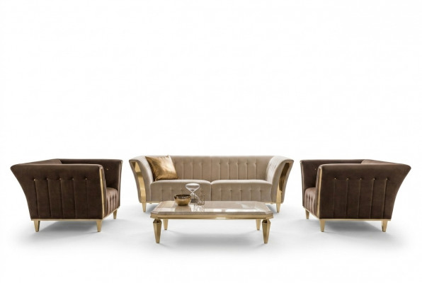 Ontwerp bankstel 3+1+1 zitsbank gestoffeerde bankstel set Arredoclassic