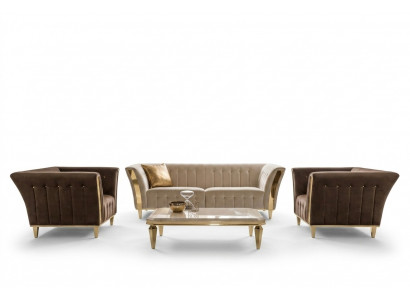 Ontwerp bankstel 3+1+1 zitsbank gestoffeerde bankstel set Arredoclassic