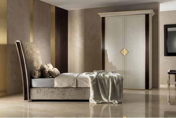 Compleet slaapkamerbed kast set bedden kledingkast arredoclassic 2-delig.