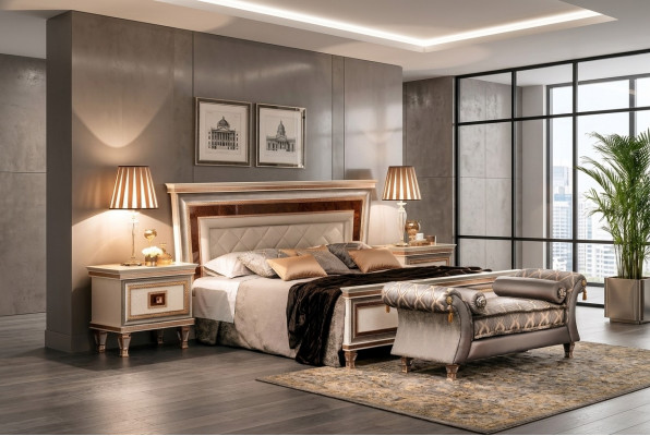 Designer Bedden Bedden Gestoffeerd Bed 180x200 Huwelijksbed Tweepersoonsbed arredoclassic meubels