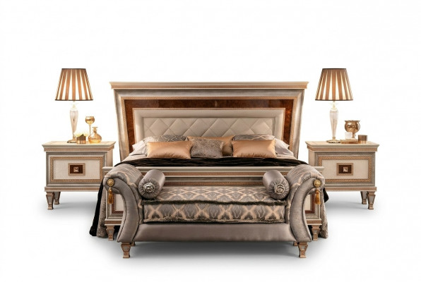 Designer Bedden Bedden Gestoffeerd Bed 180x200 Huwelijksbed Tweepersoonsbed arredoclassic meubels