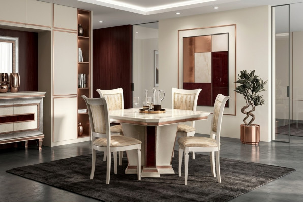 Barok eettafel houten tafel eetkamer woonkamer set design tafels