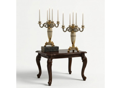 Edel design salontafel woonkamer bijzettafel klassieke tafel houten tafels