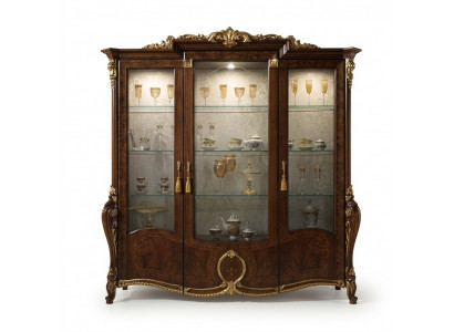Luxe vitrine woonkamer meubelkast glazen vitrines designkasten commode