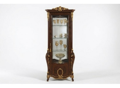 Klassieke kast boekenkast boekenrek vitrine vitrinekast glazen kast