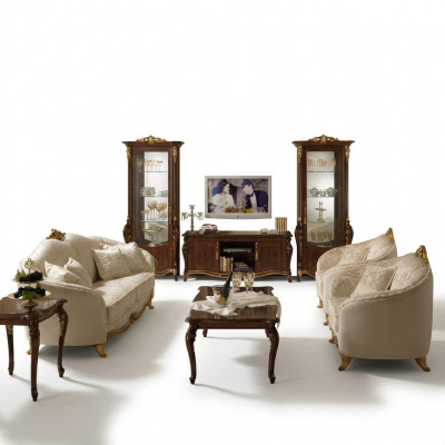 Sofa set 3+3 zits stoffen bankstel bekleding bankstellen bank arredoclassic