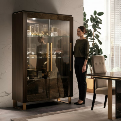 Luxury vitrine vitrinekasten kasten Italiaanse stijl meubels arredoclassic