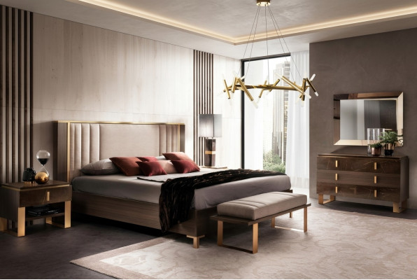 Ontwerp slaapkamer 6-delig compleet set bed nachtkastje ladekast Arredoclassic