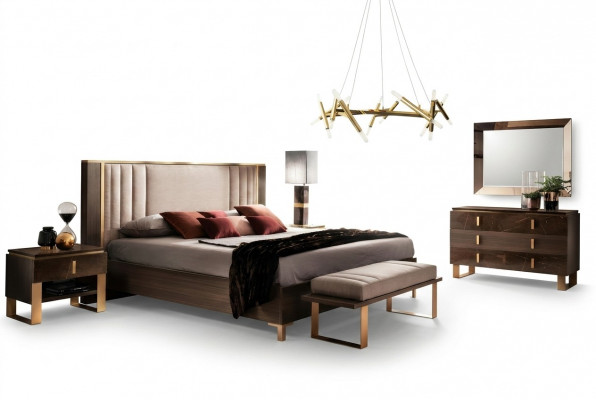 Ontwerp slaapkamer 6-delig compleet set bed nachtkastje ladekast Arredoclassic