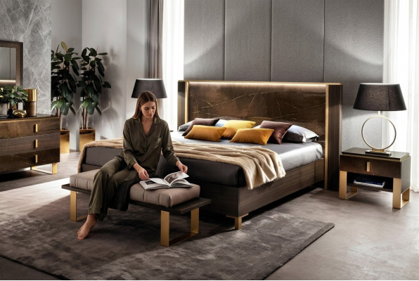 Bed Bed Classic Double Bed Wood 180x200cm Hotel Beds Bedroom New