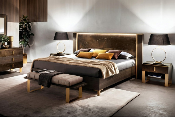 Bed Bed Classic Double Bed Wood 180x200cm Hotel Beds Bedroom New