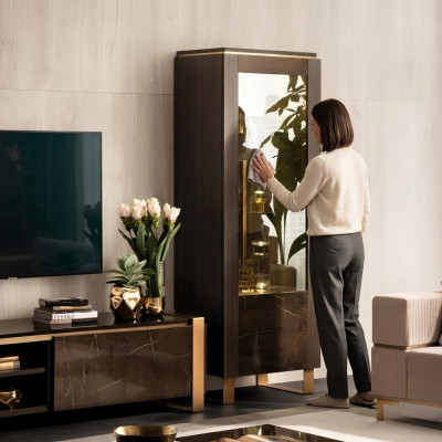 Vitrine Houten Kast Klassieke Vitrines Houten Kasten Ontwerp Woonkamermeubels