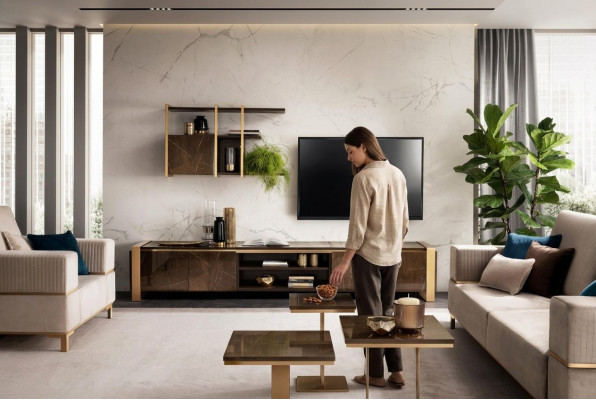 Regale Woonkamer tv tv dressoir vitrinekast woonkamer kast arredoclassic