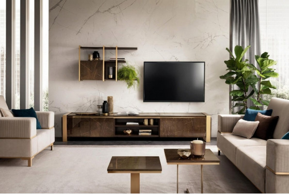Regale Woonkamer tv tv dressoir vitrinekast woonkamer kast arredoclassic