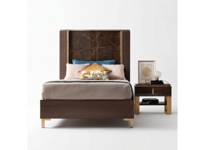 Bed nachtkastje slaapkamer gestoffeerd bed klassiek ontwerper meubels arredoclassic