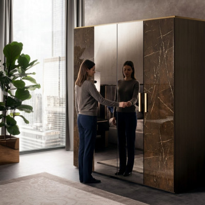 Luxe kledingkast Ontwerper kledingkasten Hoogglans meubels Wonen Hout Nieuw