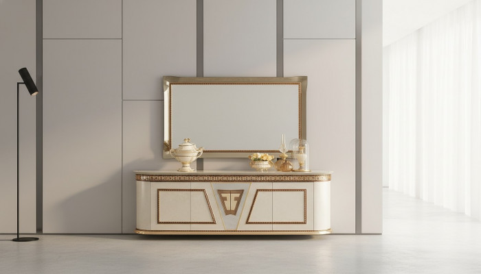 Spiegel Wandspiegel Flurspiegel Bad Flur Holz Wand Dekoration Spieglein Barock  Spiegel Wandspiegel Gangspiegel Badgang Houten Muurdecoratie Spiegeltje Barok
