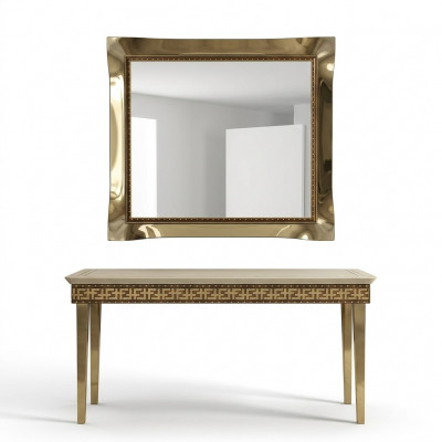 Spiegel Wandspiegel Barock Rokoko Dielen Wohnzimmer Bad Holz Glas Design Spiegel Wandspiegel Barok Rococo Gang Woonkamer Bad Hout Glas Design