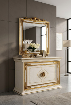 Spiegel ladekast kast ladekasten dressoir slaapkamer set hout klassieke stijl