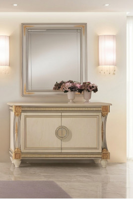 Spiegel ladekast kast laden dressoir slaapkamer set hout 2-delig meubels