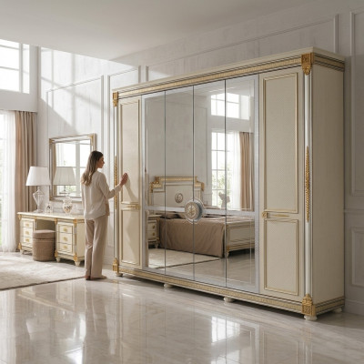 Kledingkast Slaapkamer Houten Kast Modern Stijl Kasten Luxe Klassiek